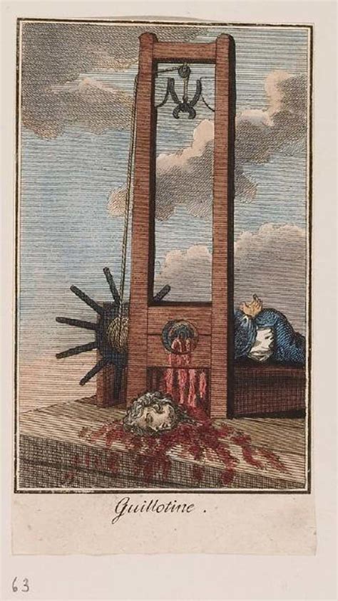 Guillotining of nine emigrants in 1793. . Did the guillotine ever fail